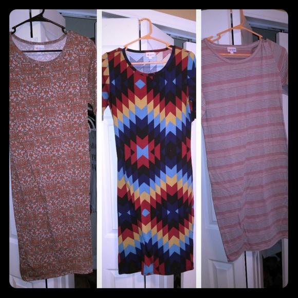 Lularoe Julia dress bundle 3 for the price of 1 - Picture 1 of 5